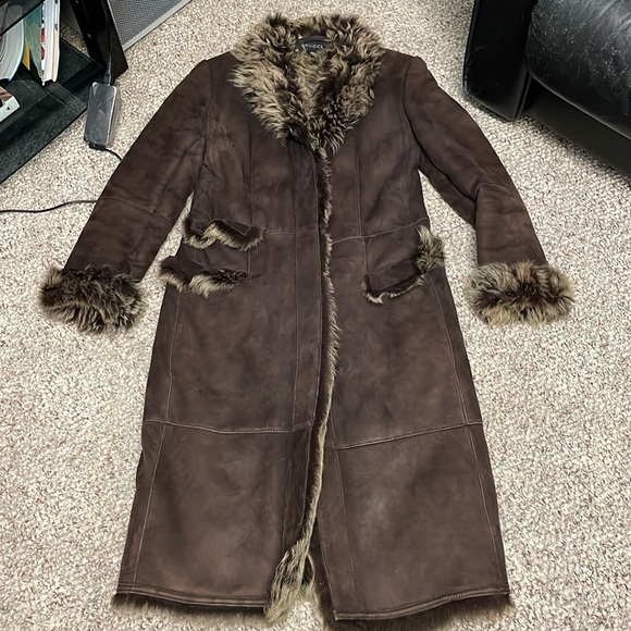 GUCCI shearling long leather coat - 100% authentic - Picture 5 of 14
